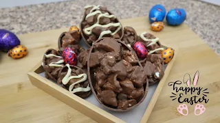 Filled Easter Eggs - Homemade Rocky Road