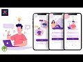 Android UI Design Tutorial Modern Login Register Screen UI Design UiUX Tutorial