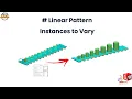 SolidWorks Linear Pattern How to use Instances to Vary option