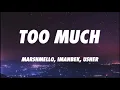 Marshmello, Imanbek - Too Much (Lyrics) feat. Usher