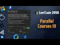 Parallel Courses III - Java