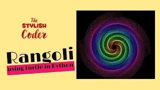 Rangoli Pattern design pattern Python Turtle Graphics