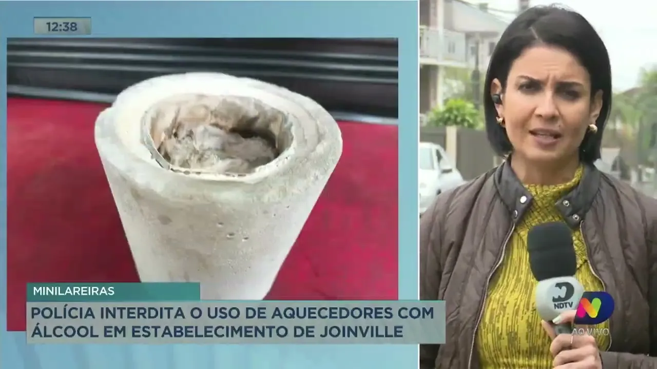 Polícia interdita o uso de aquecedores com álcool em estabelecimento de Joinville