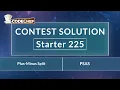 Plus-Minus Split PSAS Starter 225 CodeChef Solution