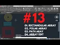 Array Its type Array Array its type in AutoCAD AutoCAD 2020 AutoCAD Class 13 AutoCADHindi