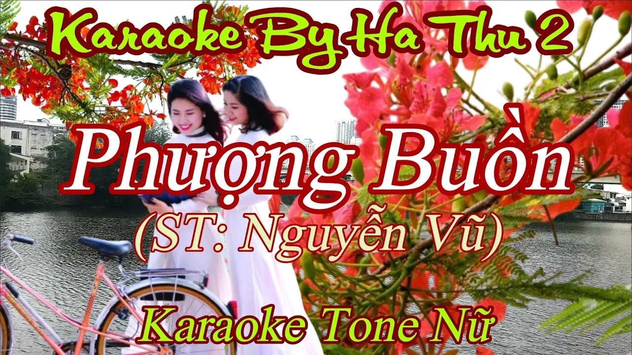 Karaoke Phượng Buồn (ST: Nguyễn Vũ)| Tone Nữ | Karaoke By Ha Thu 2