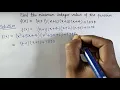 Minimum integer value of f x x 1 x 2 x 3 x 4 1998