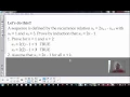 Defining Sequences Recursively