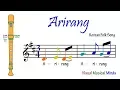 Lagu VMM Recorder Song 14: Arirang