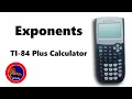 How to solve Exponents on the TI-84 Plus Calculator