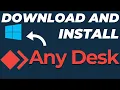 How to download and install Anydesk on Windows 10 11 tutorial