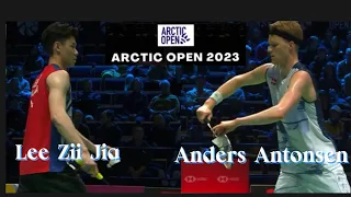 clash of clans arctic open 2023 sf lee zii jia vs anders antonsen denmark 