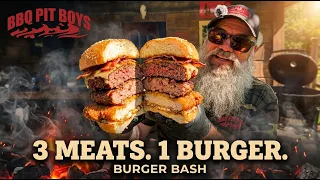 Bacon Stuffed Three Meats One Burger. Zero Regrets.