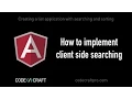 How to implement client side searching - S02 EP04