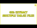 GIS Extract multiple tar gz files