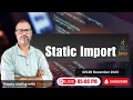 16 2 static import in Java import Statement in Java Happy Coding