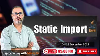 16 2 static import in Java import Statement in Java Happy Coding