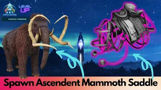 Ascendant and primitive Mammoth Saddle Spawn Command Ark Survival Ascended