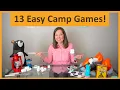 13 Fun and Easy CAMP Games and HIKING Games by Family F E D