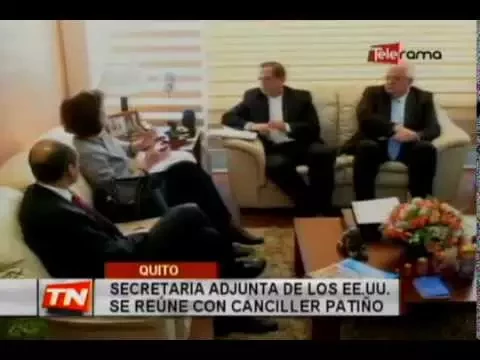 Secretaría Adjunta de los EE.UU. se reúne con canciller Patiño