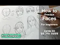 How to draw face for beginners free template Easy way to practice