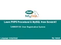 PHP Procedural MySQLi Lesson 59 User Registration System