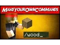 Minecraft MakeYourOwnCommands teleport item alias message Plugin Tutorial