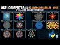10 Advanced Python Turtle Graphics Designs in One