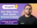 Advanced Update inc min max mul unset rename Upsert in MongoDB