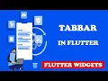 Flutter Tutorial - Create Tabbed AppBar Tabs TabBar TabBarView