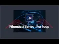 fibonacci series in js with for loop in Bangla