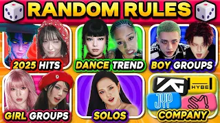 SAVE ONE SONG RANDOM RULE EDITION KPOP GAMES 