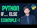Python If Else Example Bangla Tutorial 2024