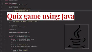 Console-Based Quiz Java