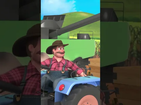 Vroom vroom vroom! 🚜👨‍🌾 O trator faz tudo lá na fazenda! #musicainfantil #criancas