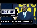 Damien Woody SMASHES tiny NFL helmets to make Week 15 picks Get Up