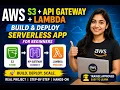 AWS S3 API Gateway Lambda Integration Deploy Your First Serverless App for Beginners