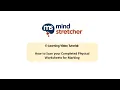 How to Scan your Completed Physical Worksheets for Marking Mind Stretcher Online