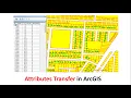 How to Transfer Attributes in ArcGIS