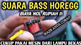 Download SEMUANYA PASTI BANYAK YANG BELUM TAU !!! Cara Menambah Suara Bass Dari Komponen Mesin lampu Bekas MP3