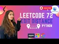 Leetcode 72 Edit Distance - Python
