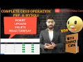 CRUD Operation in PHP MySQLi In Hindi Select Insert Update Delete in PHP MySQLi in Hindi 100 simple