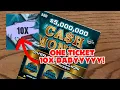Download Lagu It only takes 1 to win! 10X on $5,000,000 5 million cash money Florida lottery scratch off ticket ￼