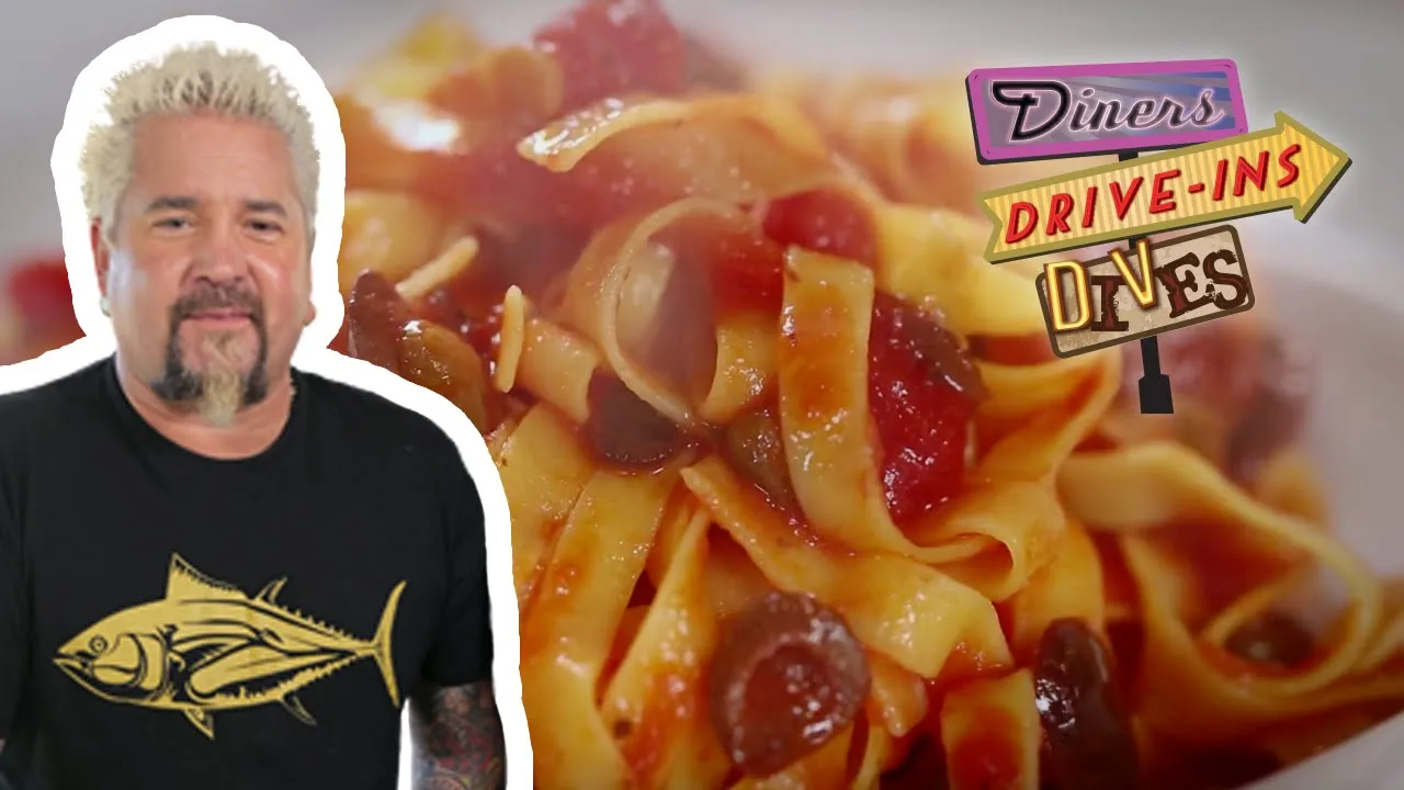 Guy Fieri Eats Fresh Pasta in Baltimore   Diners, Drive-Ins and Dives   Food Network