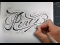 Dibujando Chicanas Perez Drawing Chicano lettering - Nosfe Ink Tattoo dibujos tatuajes
