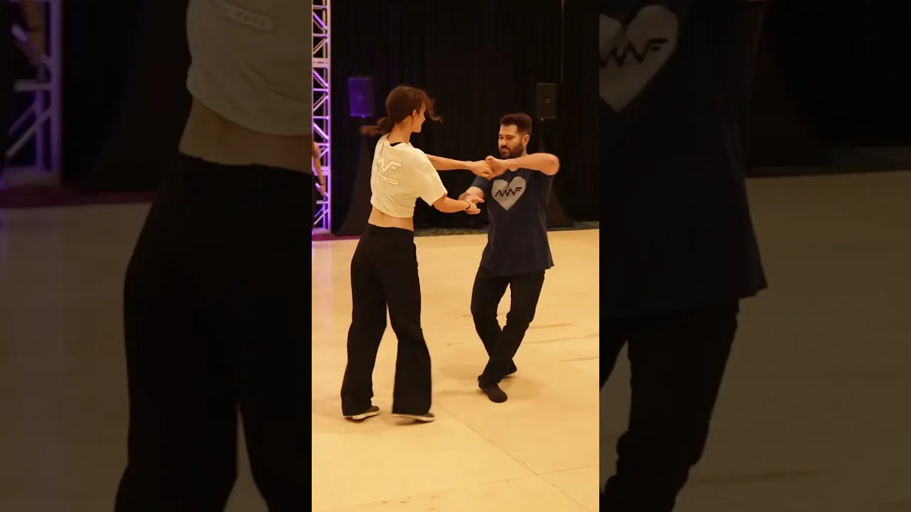 Shaking it!!! 🕺West Coast Swing Improv Freestyle Dance by Ben Morris & Bryn Anderson