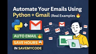 Sending EMAILS with PYTHON 5 min tutorial Real Examples