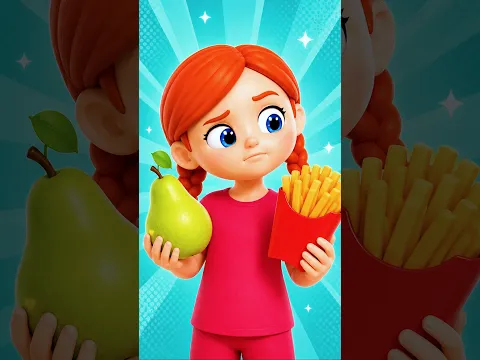 Donut or Pear for Healthy Teeth? 🍩🍐🦷 | Fun Kids Song by Doggy Doggy Cartoons