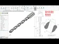 How to create drill bit in Solidworks