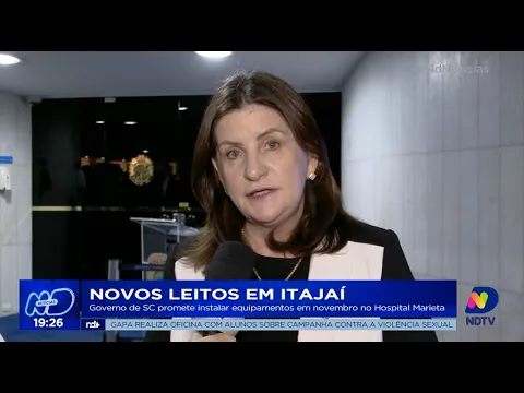 Novos leitos em Itajaí: Governo de SC promete instalar equipamentos em novembro no Hospital Marieta